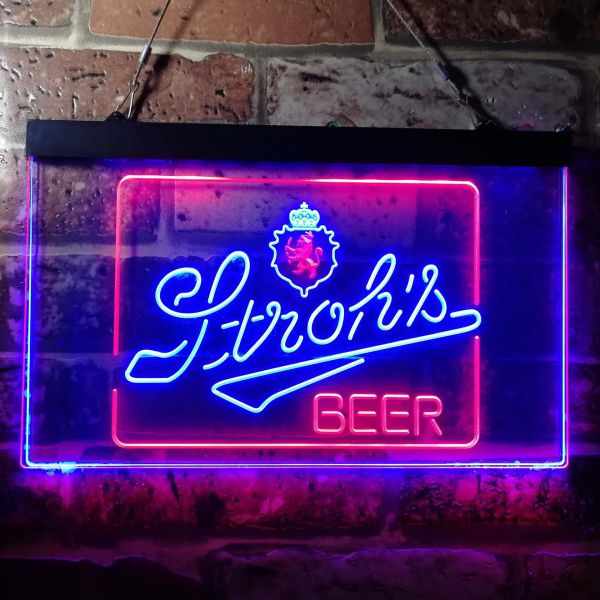 Strohs Logo Dual LED Neon Light Sign